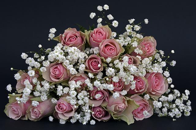 bouquet de roses pour un mariage