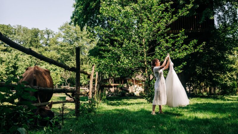 Mariage en plein air : comment décorer un bassin de jardin dans une ferme ?