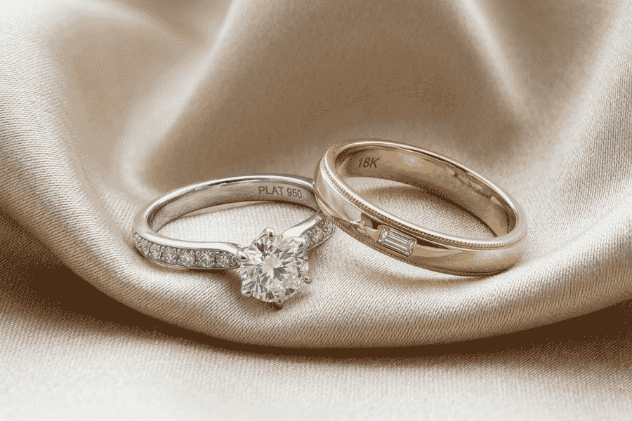 Alliances de mariage : métal noble et style intemporel